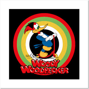 Woody Woodpecker Circle Style Posters and Art